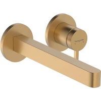 Смеситель для раковины Hansgrohe Finoris 76050140 встраиваемый, с выпуском, бронза