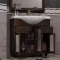 Тумба с раковиной орех антикварный 87 см с художественным стеклом Opadiris Тибет - 2