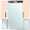 Зеркальный шкаф 101x100 см бежевый глянец/белый глянец Bellezza Лагуна 4612118000078 - 1