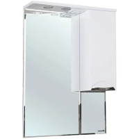 Зеркальный шкаф 65x100 см белый глянец R Bellezza Альфа 4618810001016