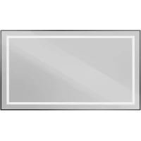 Зеркало BelBagno Kraft SPC-KRAFT-1400-800-SENS-NERO 140x80 см, с LED-подсветкой, сенсорным выключателем, черный