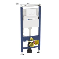 Инсталляция для унитаза Geberit Duofix Delta 21 458.122.11.1 с кнопкой смыва, альпийский белый