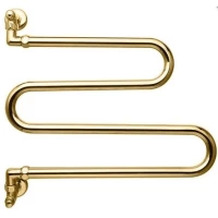 Полотенцесушитель водяной поворотный Margaroli Vento 406GO золото