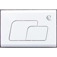 Кнопка смыва CeramaLux MC-014 для инсталляции, белый глянец