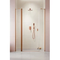 Душевая дверь Radaway Nes Brushed Copper DWJS 120 Left 10038120-93-01L 120 см L, профиль медь матовая, стекло прозрачное