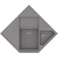 Кухонная мойка Florentina Бомбей 20.375.J0900.307 90x90 см, серый шелк