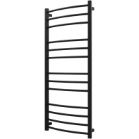 Полотенцесушитель электрический Grota Eco Calma 4650186710260 1200x530, ТЭН левый/правый, черный матовый