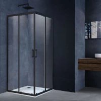 Душевой уголок 100x100 см Vincea Alpha VSS-3AL100CLB прозрачное