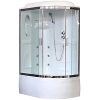 Душевая кабина 120x80x217 см Royal Bath RB8120BK2-T-CH-L прозрачное