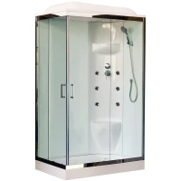 Душевая кабина 120x80x217 см Royal Bath RB8120HP7-WT-CH-R прозрачное