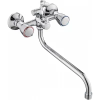 Смеситель для ванны Splenka S81.222 универсальный, с душевым гарнитуром, хром