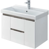 Тумба белый глянец/грецкий орех 75,7 см Акватон Рене 1A258601NRC80