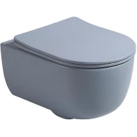 Унитаз подвесной Vincea Evo VT1-34SMO безободковый, с сиденьем микролифт, океан матовый