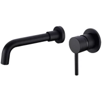 Смеситель для раковины Feramolli Ele BL677-21 встраиваемый, черный матовый