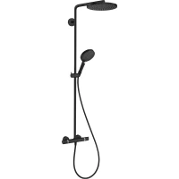 Душевая система Hansgrohe Raindance S 28825670 240 мм, с термостатом, черный матовый