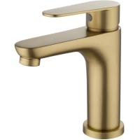 Смеситель для раковины Wonzon & Woghand Alfa WW-A40202-BG золотой матовый