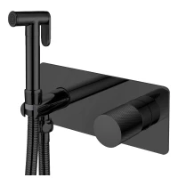 Гигиенический душ Boheme Stick Touch 127-BB.2 со смесителем, черный матовый