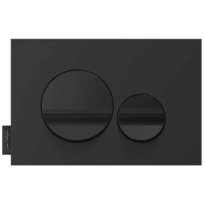 Кнопка смыва Jacob Delafon E20859-7-BMT для инсталляции, черный матовый/черный глянец