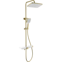 Душевая система Wonzon & Woghand ThermoKlick WW-B3098-A-BG 300x200 мм, с термостатом, золотой матовый