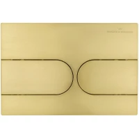 Кнопка смыва Wonzon & Woghand WW-IB233-BG для инсталляции, золотой матовый