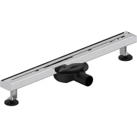Душевой трап (лоток) WasserKRAFT Naab 86D60 60 см, с решеткой, щелевой, хром