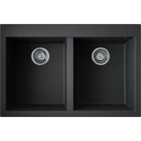 Кухонная мойка Omoikiri Tetogranit Bosen 80-2-BL 4993836 80x53 см, черный