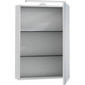 Изображение товара зеркальный шкаф 50x73 см белый глянец санта стандарт 113015