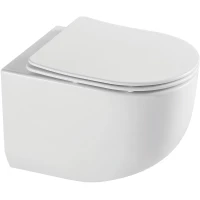 Унитаз подвесной Vincea Globo VT1-52T безободковый, торнадо, с сиденьем микролифт, белый