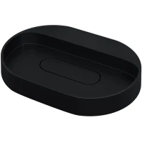 Раковина-чаша Uperwood Tanos RTANOSQUARTZ55U 55x40 см, накладная, уголь