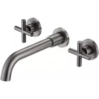 Смеситель для раковины Feramolli Amos GM657 встраиваемый, графит матовый