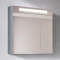 Зеркальный шкаф 65x75 см дымчато-коричневый глянец Verona Susan SU601LG90 - 1