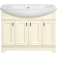 Тумба под раковину Misty Лувр П-Лвр01105-1014 100,1 см, напольная, слоновая кость