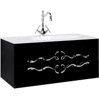 Тумба черный глянец 99 см Clarberg Due Amanti DUE0110BLK