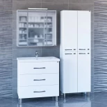 Комплект мебели белый глянец 81,5 см Санта Виктория 700129N + FOCTEP80 + 113011