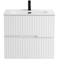 Тумба под раковину Cezares Duet DUET-N-700-2C-SO-BL 70 см, подвесная, Bianco Lucido