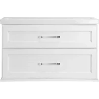 Тумба белый серебряная патина 100 см ASB-Woodline Венеция 11956 БС