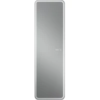 Зеркало Art&Max Terni AM-Ter-450-1500-DS-F-T 45x150 см, с LED-подсветкой, сенсорным выключателем, диммером, часами