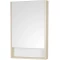 Зеркальный шкаф 55x85 см белый матовый/дуб верона L/R Акватон Сканди 1A252102SDB20 - 1