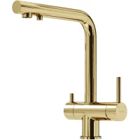 Смеситель для кухни Sancos Foster SC4014ZG с подключением к фильтру, золотой