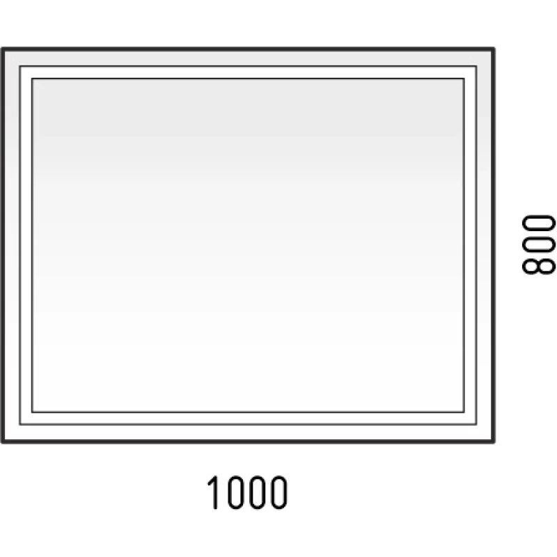 Зеркало 100x80 см Corozo Барго SD-00000804