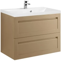 Тумба под раковину Art&Max Platino AM-Platino-750-2C-SO-CM 73,6 см, подвесная, капучино матовый