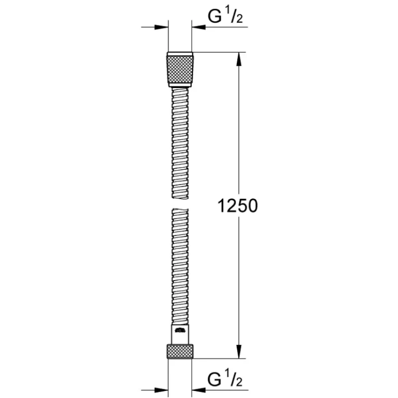 Душевой шланг Grohe Vitalioflex Metal Long-Life 22106000 125 см, хром