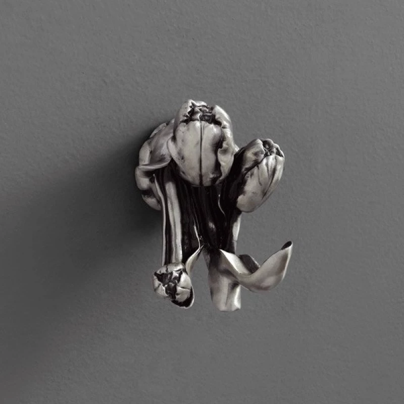 Крючок Art&Max Tulip AM-0822-T двойной, для ванны, серебро
