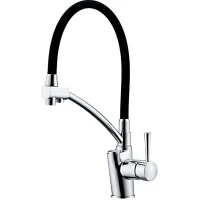 Смеситель для кухни Gappo G4398-11 с подключением к фильтру, гибким изливом, хром