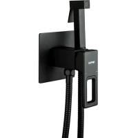 Гигиенический душ Gappo G7217-6 со смесителем, черный матовый