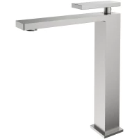 Смеситель для раковины Vincea Dice VBF-2DS2BN без донного клапана, сатин