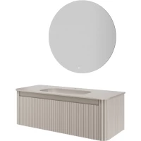 Комплект мебели Armadi Art Voi Cashmere 782-120-R-C + 786-120-C + 545-100 122 см, подвесной, кашемир матовый