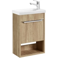 Тумба под раковину Акватон Хоуп 1A287101HP6C0 38,4 см, подвесная, орех