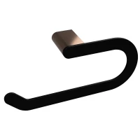 Полотенцедержатель кольцо Bemeta Galla 108104060 черный матовый/розовое золото