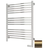 Полотенцесушитель электрический 800x600 состаренная латунь МЭМ правый Сунержа Флюид 2.0 051-5221-8060